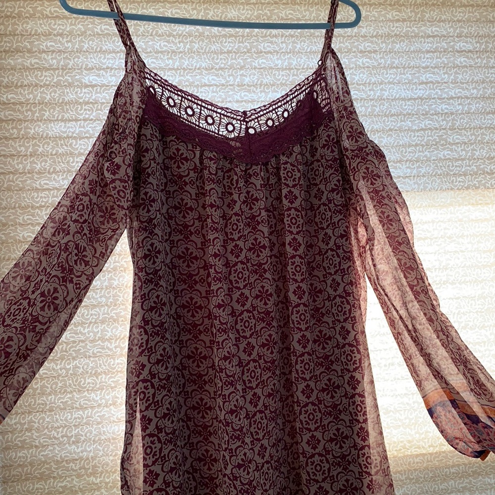 Beautifully patterned dress, built in cami